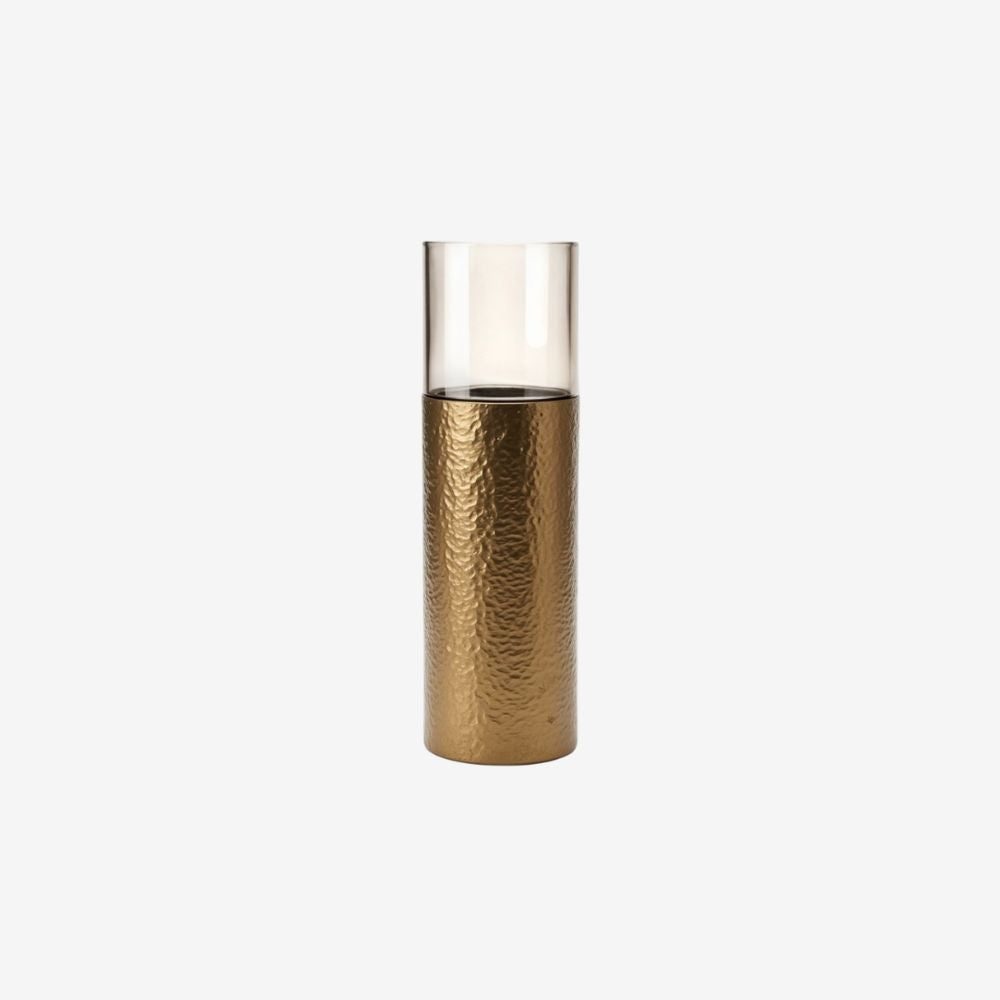 Lantaarn Aluminium Goud – Elegant Windlicht 111 cm voor Binnen & Buiten